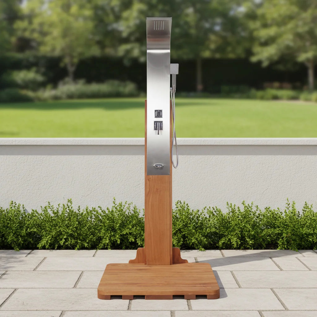 Alder Outdoor Shower Column Freestanding Alfresco Outdoor Living Australia
