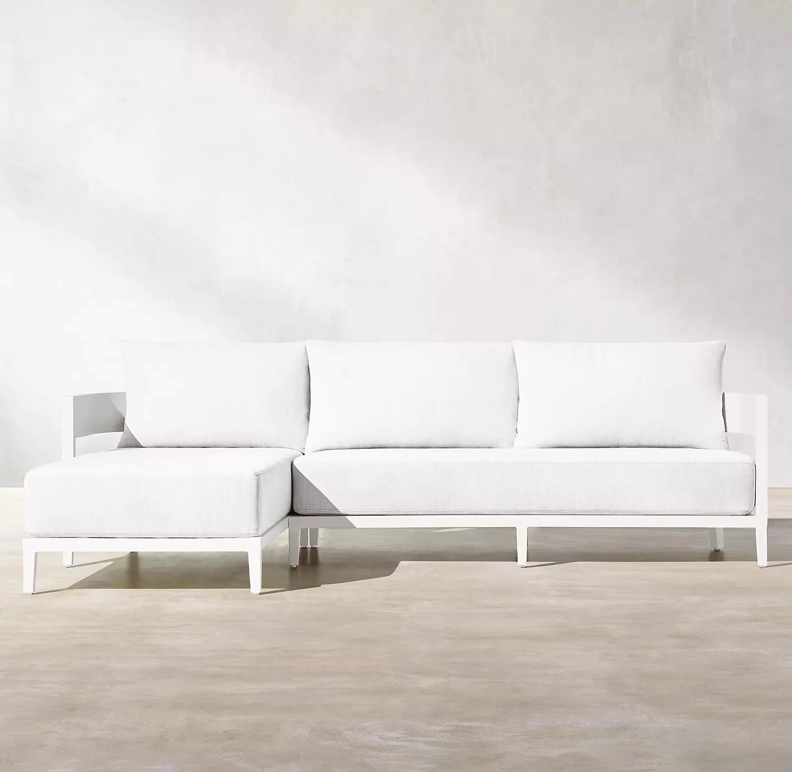 Curved Aluminum Sectional Sofa Contemporary L-Shape Alfresco Outdoor Living Australia
