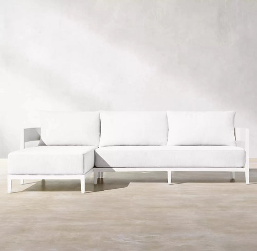 Curved Aluminum Sectional Sofa Contemporary L-Shape Alfresco Outdoor Living Australia