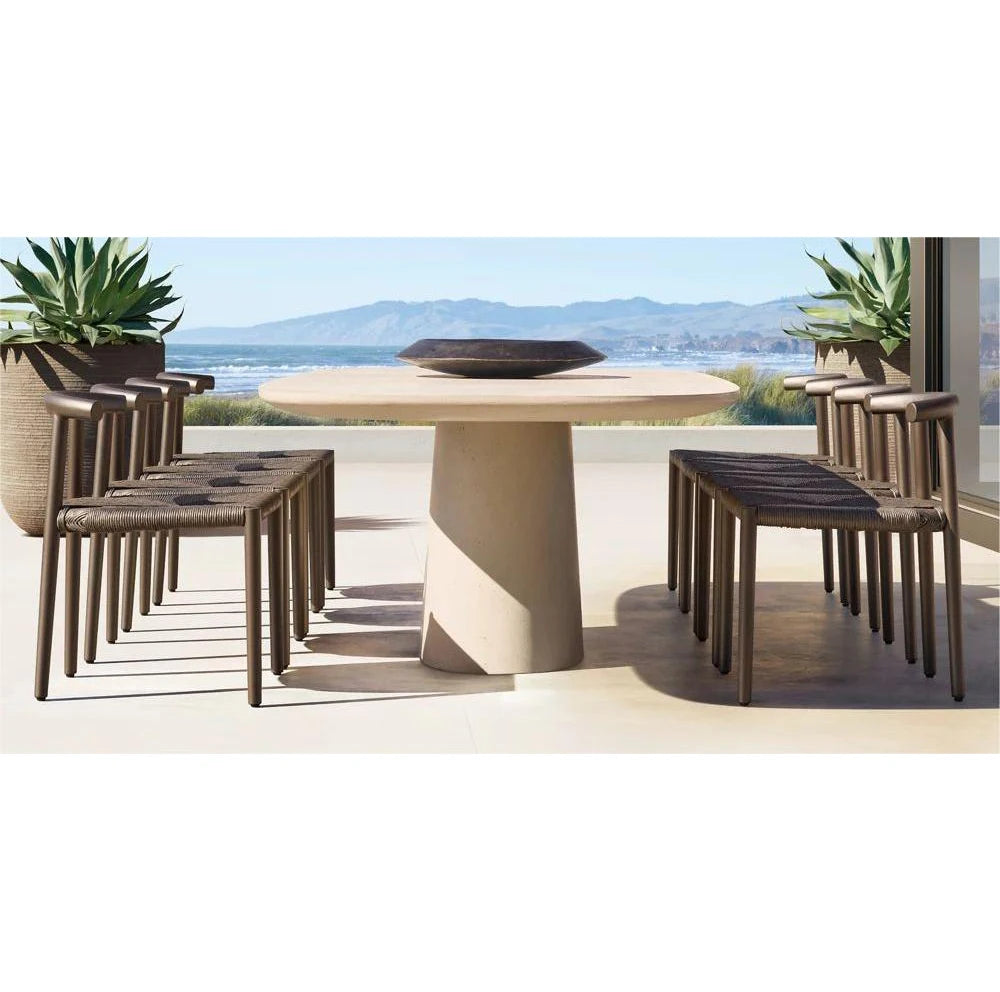 Outdoor Dining Set Rattan And Concrete Modern Luxury Alfresco Outdoor Living Australia