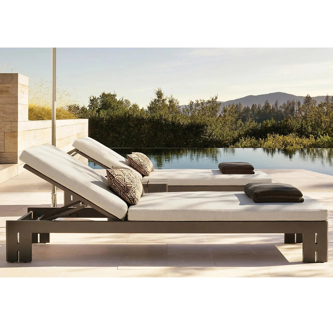 Custom Sun Lounger Architectural Aluminium Alfresco Outdoor Living Australia