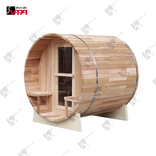 Custom Outdoor Barrel Sauna Red Cedar Alfresco Outdoor Living Australia