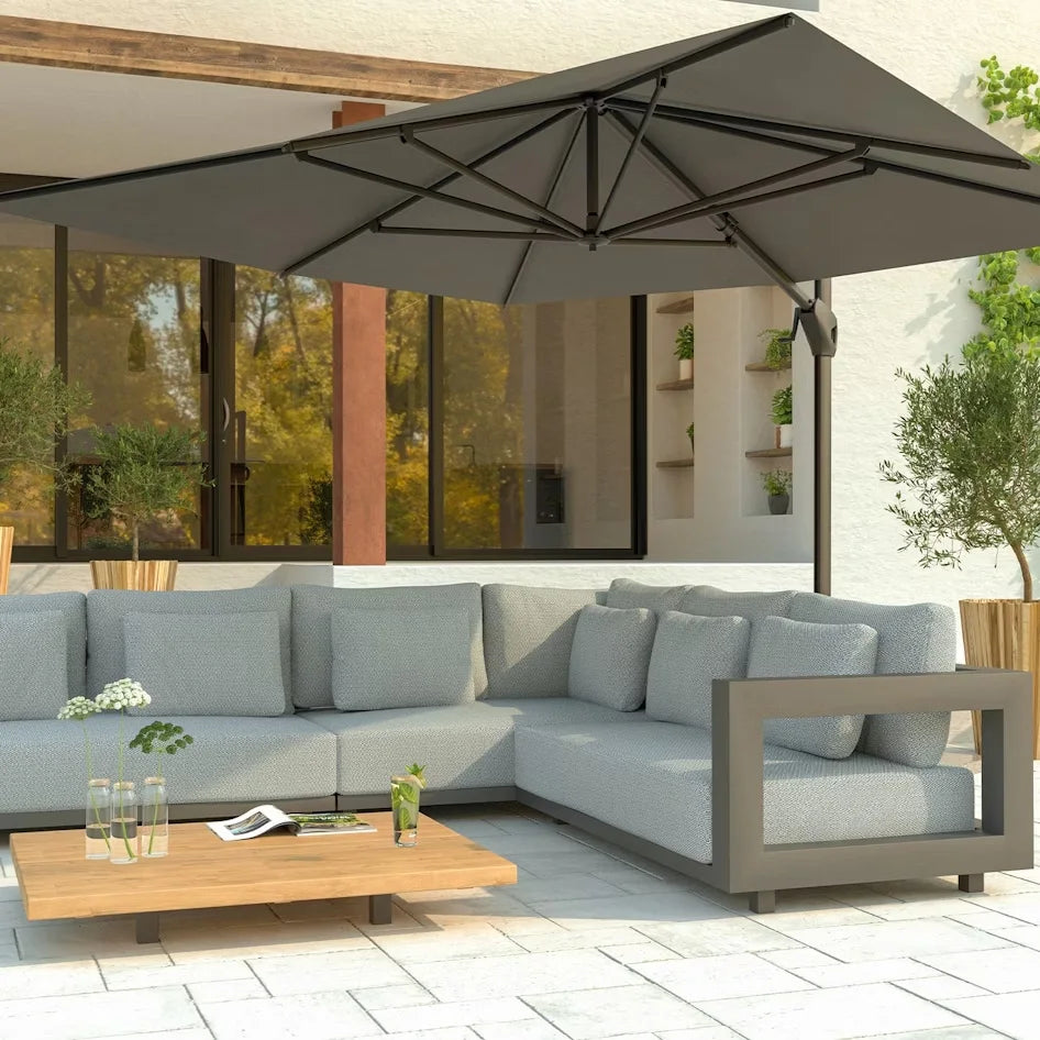 Custom Outdoor Furniture Modular Sofa Set L-Shape Alfresco Outdoor Living Australia