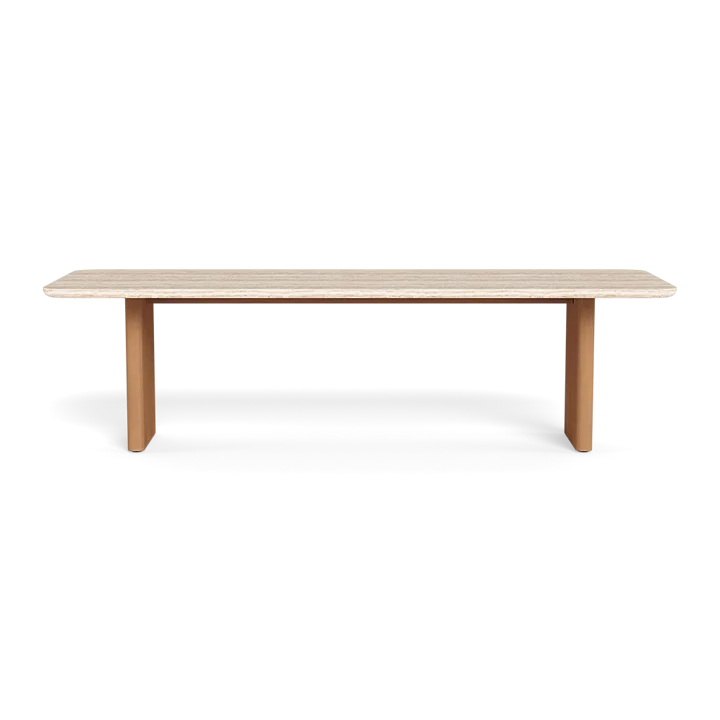 Solid Teak Outdoor Dining Table Modern Sculptural Alfresco Outdoor Living Australia
