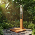 Modern Barrel Shower Column Architectural Finish Alfresco Outdoor Living Australia
