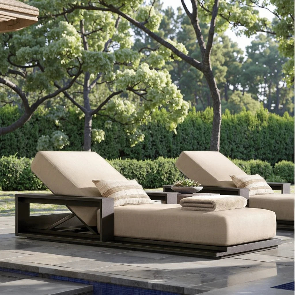 Designer Outdoor Sun Lounger, Modern Alfresco Outdoor Living Australia
