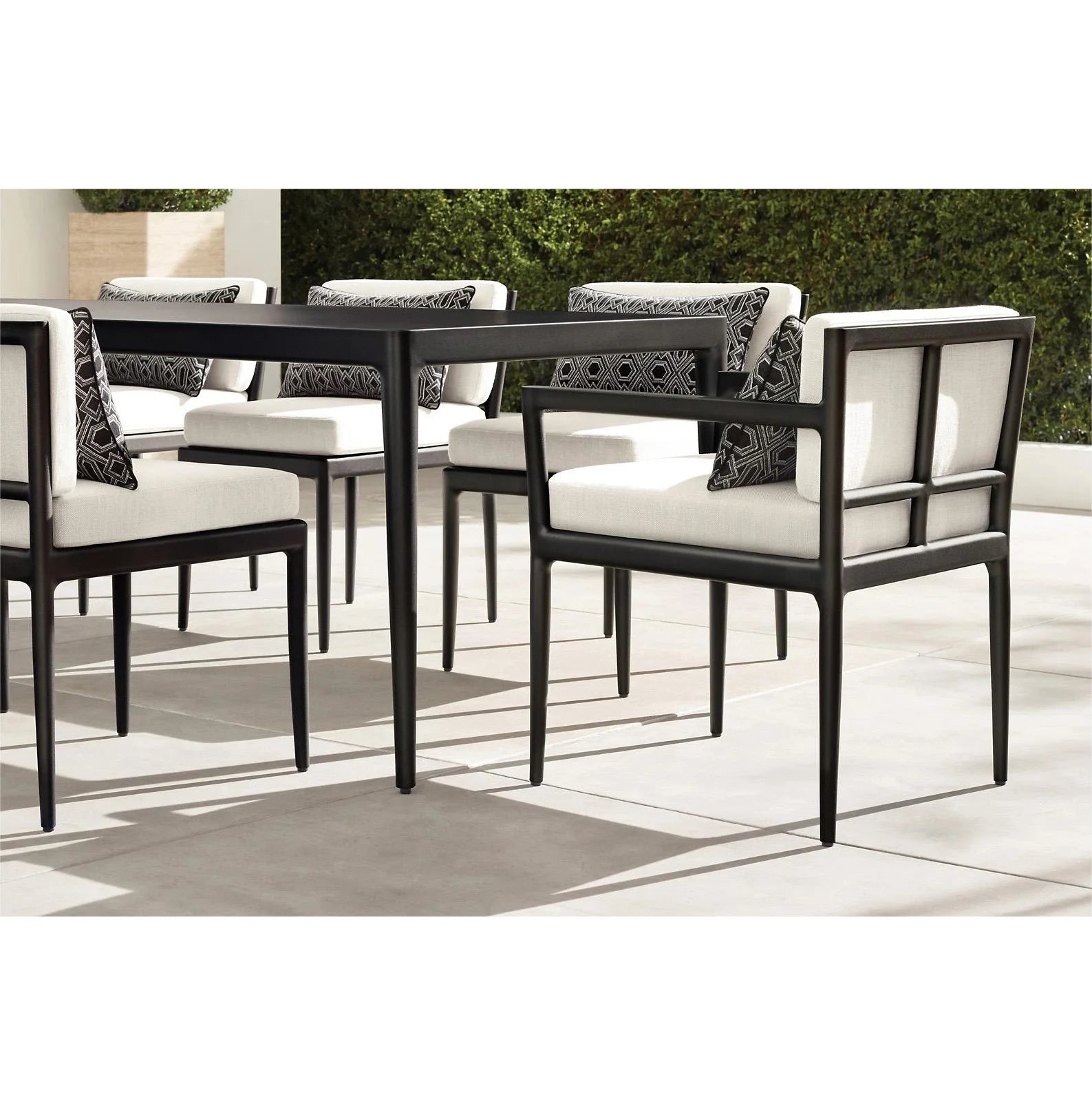 Designer Outdoor Dining Set Back Cross Alfresco Outdoor Living Australia