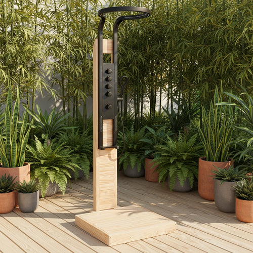 Architectural Outdoor Shower Solid Wood Alfresco Outdoor Living Australia