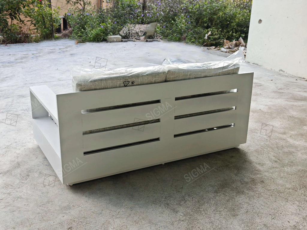 Contemporary Metal Loveseat Designer Outdoor Furniture Alfresco Outdoor Living Australia