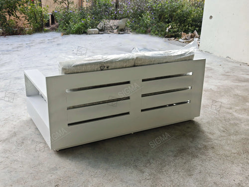 Contemporary Metal Loveseat Designer Outdoor Furniture Alfresco Outdoor Living Australia