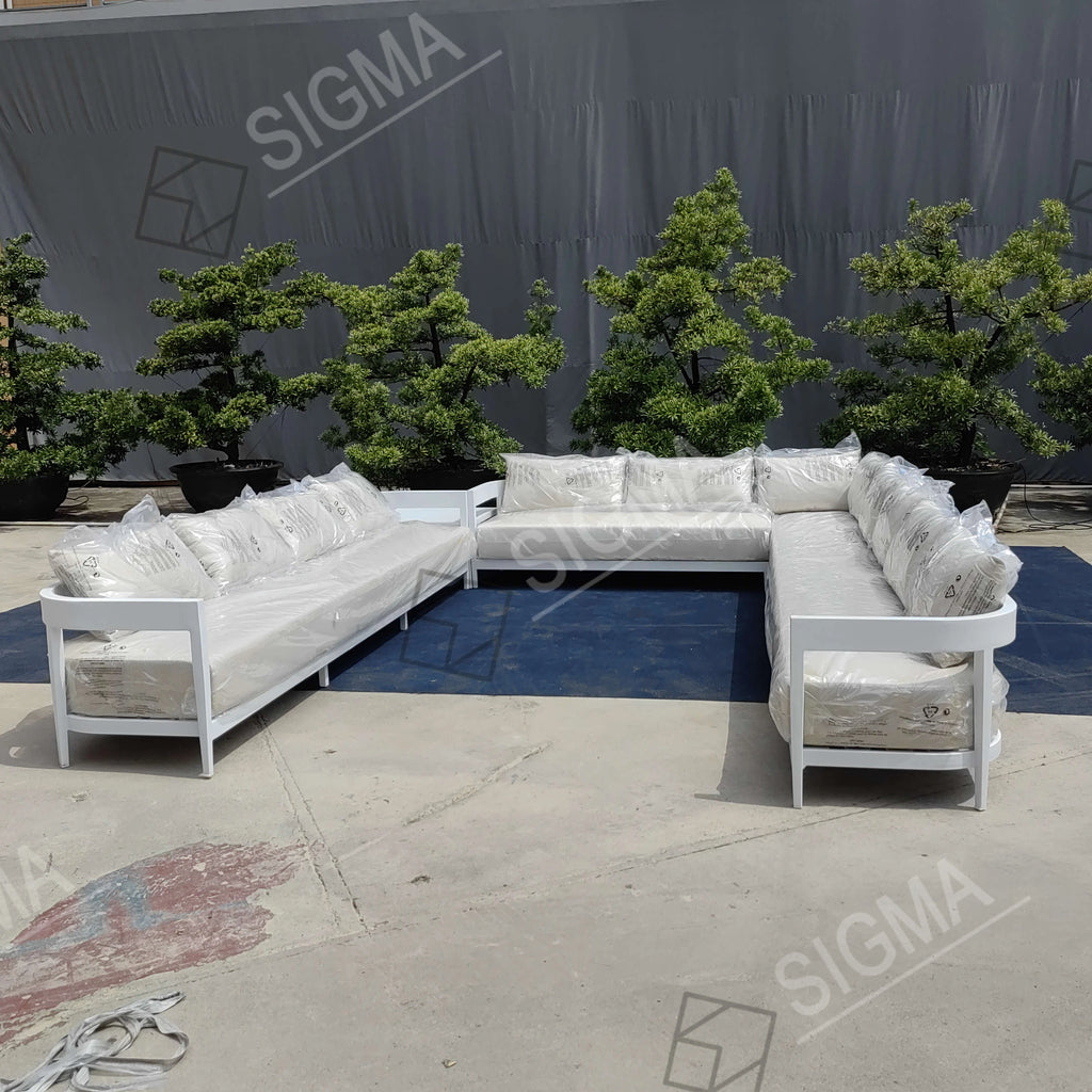 Outdoor Sectional Sofa Contemporary Aluminum Alfresco Outdoor Living Australia