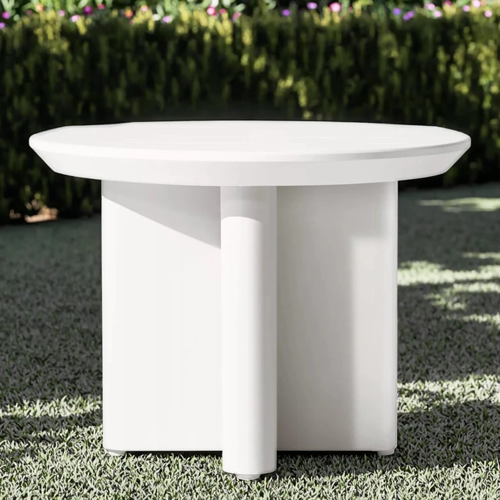 Custom Outdoor Furniture Round Side Table Aluminum Alfresco Outdoor Living Australia