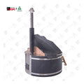 Custom Outdoor Hot Tub Red Cedar Firewood Heater Alfresco Outdoor Living Australia