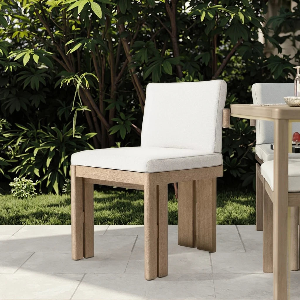 Solid Teak Dining Chair Traditional Curved Alfresco Outdoor Living Australia