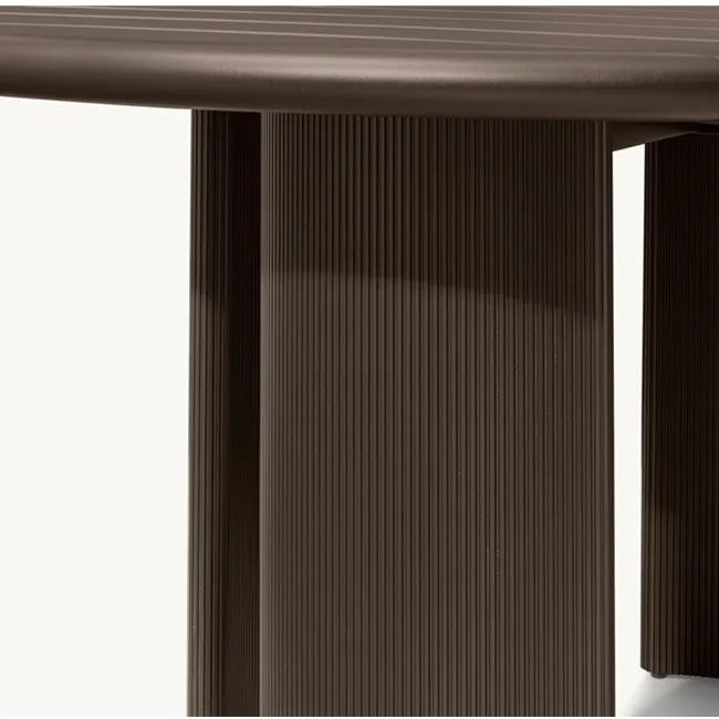 Custom Outdoor Round Dining Table Aluminium Finish Alfresco Outdoor Living Australia