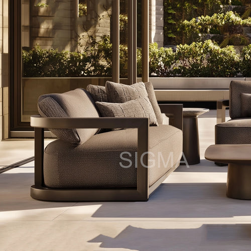 Custom Outdoor Dining Set Modern Aluminum Alfresco Outdoor Living Australia