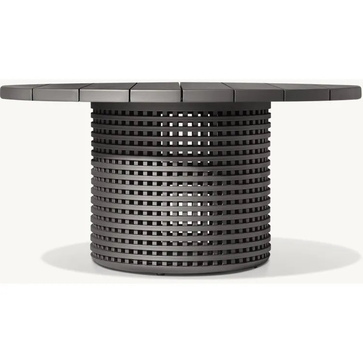 Custom Outdoor Dining Table Round Aluminium Alfresco Outdoor Living Australia