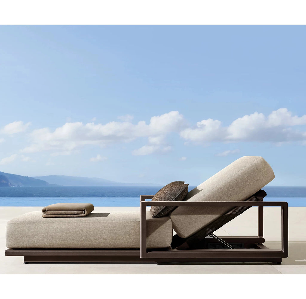 Modern Rope Chaise Lounger Sculptural Alfresco Outdoor Living Australia
