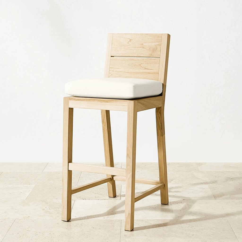 Teak Bar Stool Contemporary High Chair Alfresco Outdoor Living Australia