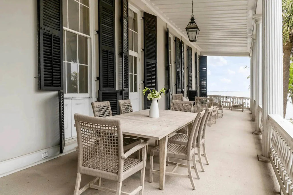 Expandable Teak 6 Seater Dining Set Alfresco Outdoor Living Australia