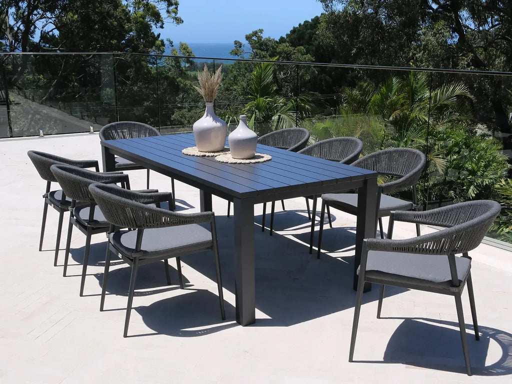 Custom Aluminium Rope Dining Chair Alfresco Outdoor Living Australia
