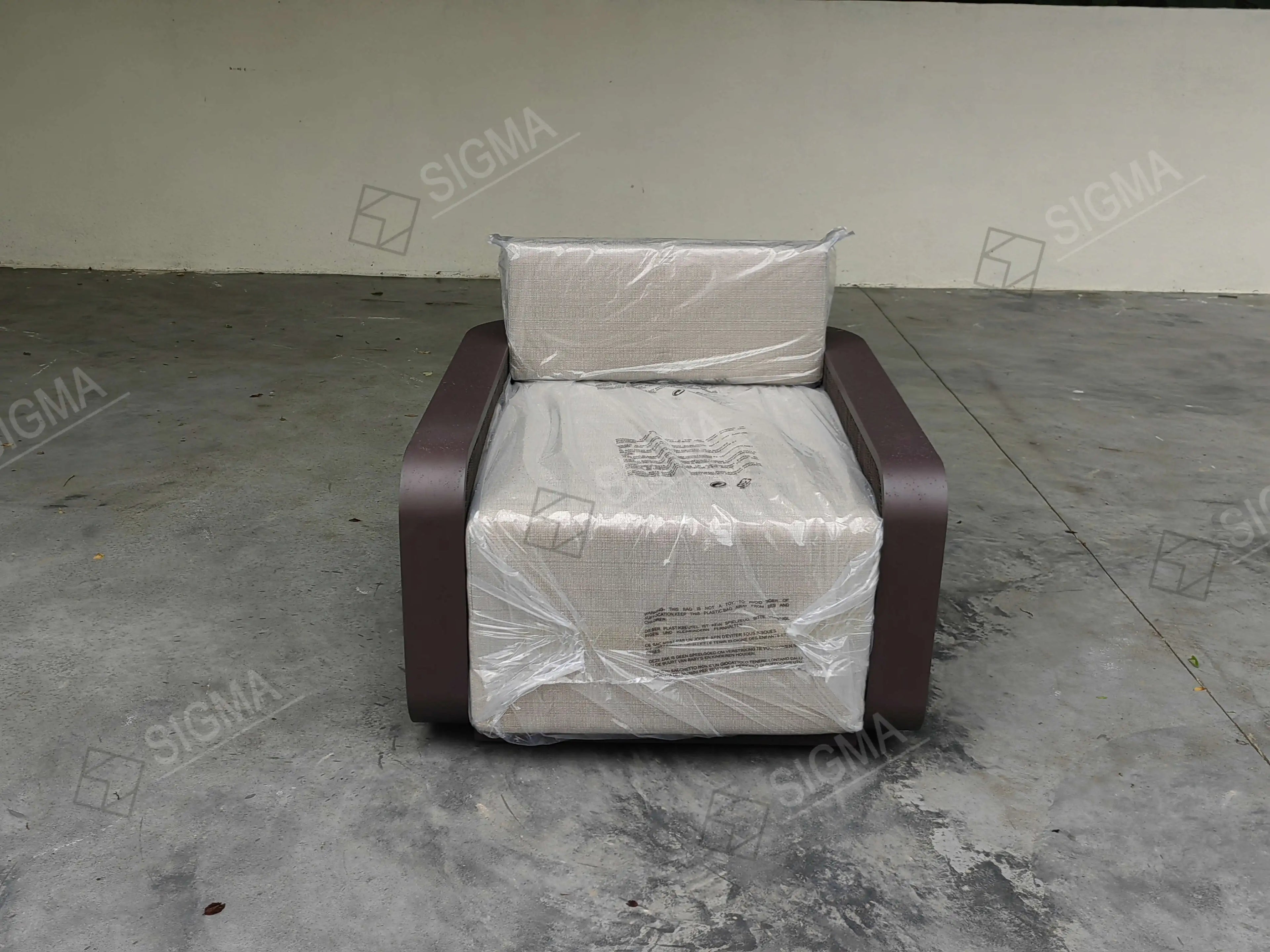 Outdoor Aluminum Single Sofa Contemporary Architectural Alfresco Outdoor Living Australia
