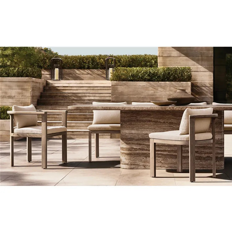 Teak Outdoor Dining Chairs Modern Curved Solid Wood Alfresco Outdoor Living Australia