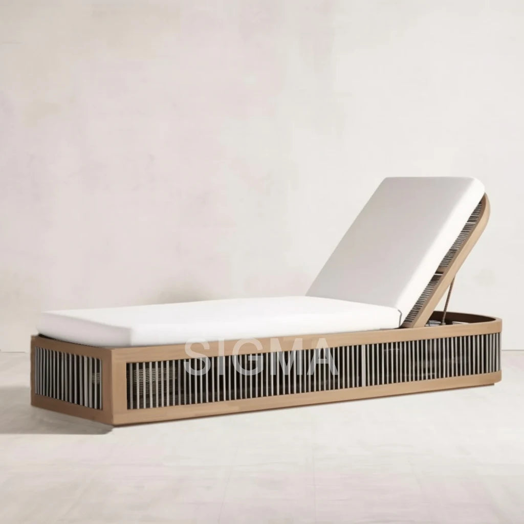 Custom Aluminum Rattan Outdoor Lounge Chair Modern Alfresco Outdoor Living Australia