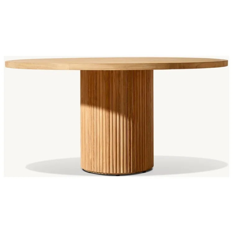 Custom Teak Dining Set 4 Seat Round Alfresco Outdoor Living Australia
