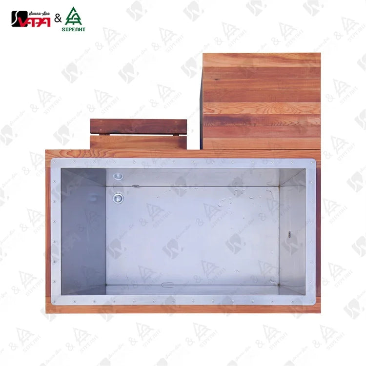 Custom Cold Water Bathtub L-Shaped 2-Person Alfresco Outdoor Living Australia