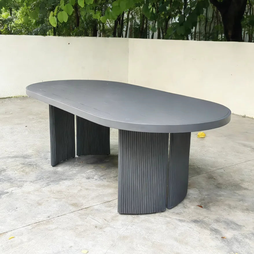 Designer Outdoor Dining Table Oval Contemporary Alfresco Outdoor Living Australia