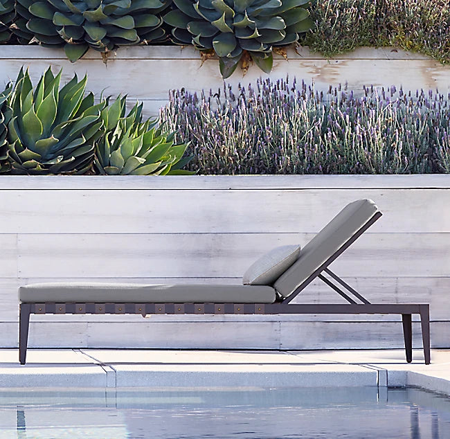 Custom Aluminum Sun Lounger Contemporary Minimalist Alfresco Outdoor Living Australia