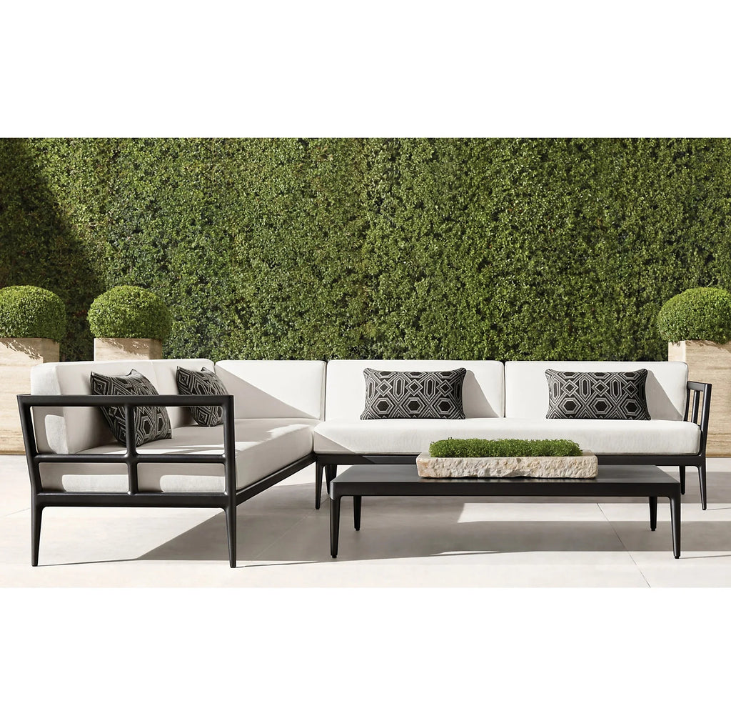 Contemporary L-Shaped Aluminium Sofa Custom Alfresco Outdoor Living Australia