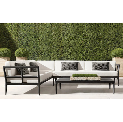 Contemporary L-Shaped Aluminium Sofa Custom Alfresco Outdoor Living Australia