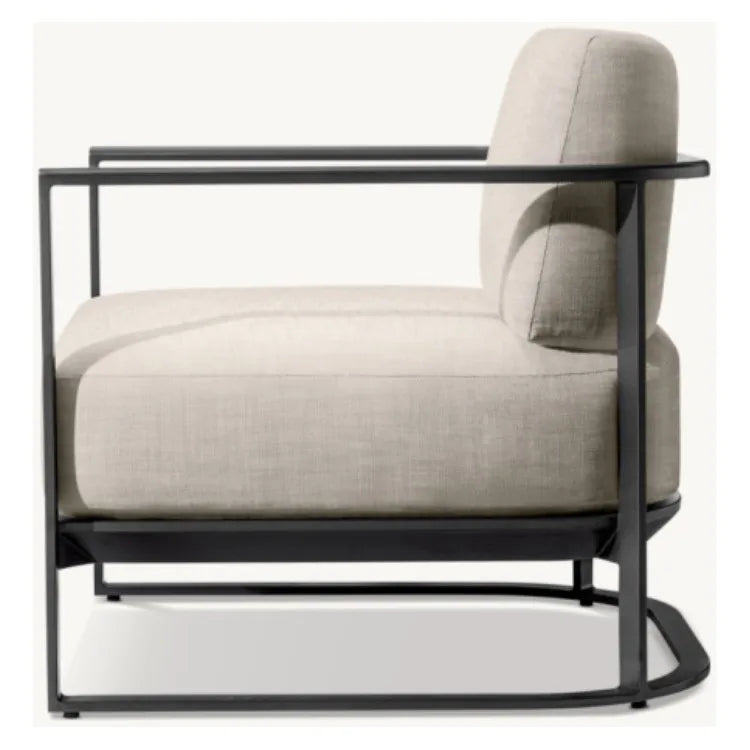 Custom Aluminum Patio Sofa Set Modern Minimalist Alfresco Outdoor Living