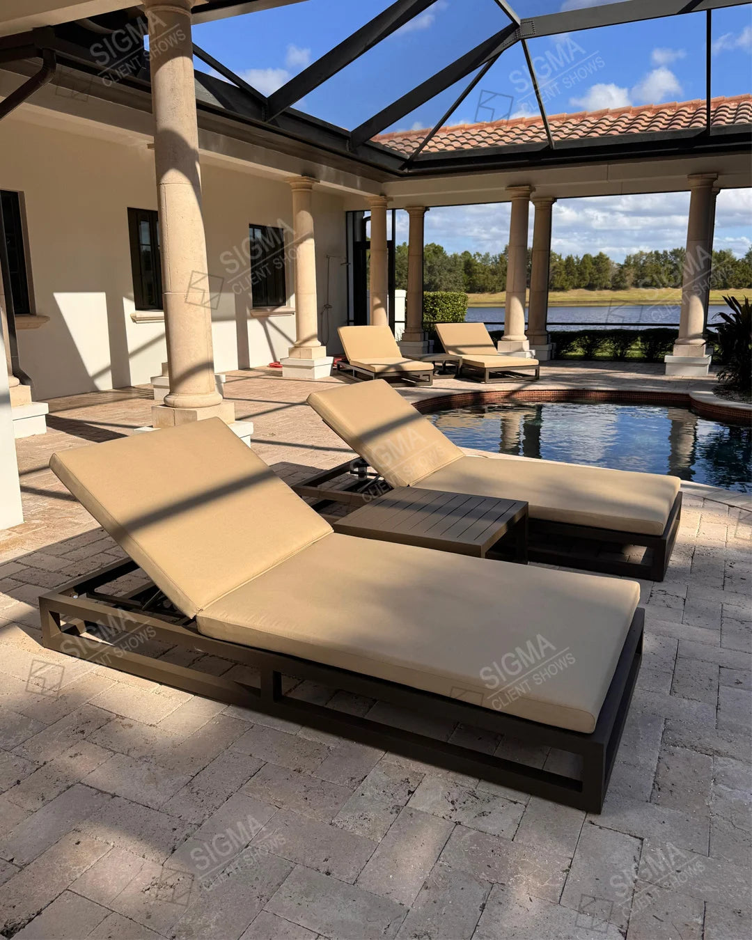 Outdoor Chaise Lounge Pool Lounger Custom Aluminium Alfresco Outdoor Living Australia