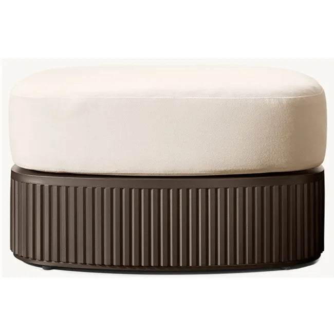 Custom Outdoor Furniture Aluminum Pouf Ottoman Contemporary Alfresco Outdoor Living Australia