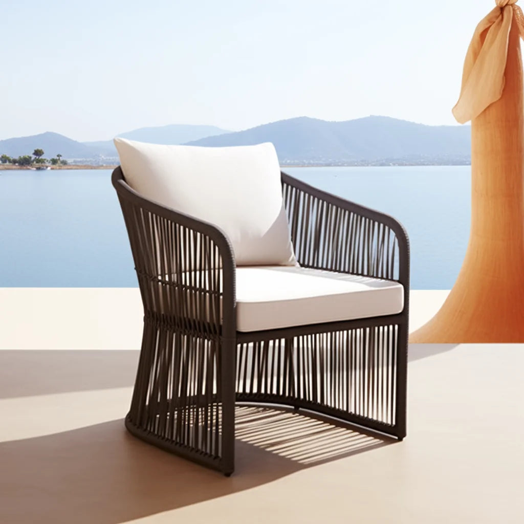 Teak Rope Armchair Designer Outdoor Furniture Alfresco Outdoor Living Australia