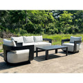 Custom Aluminium Lounge Set Modern Architectural Alfresco Living Australia
