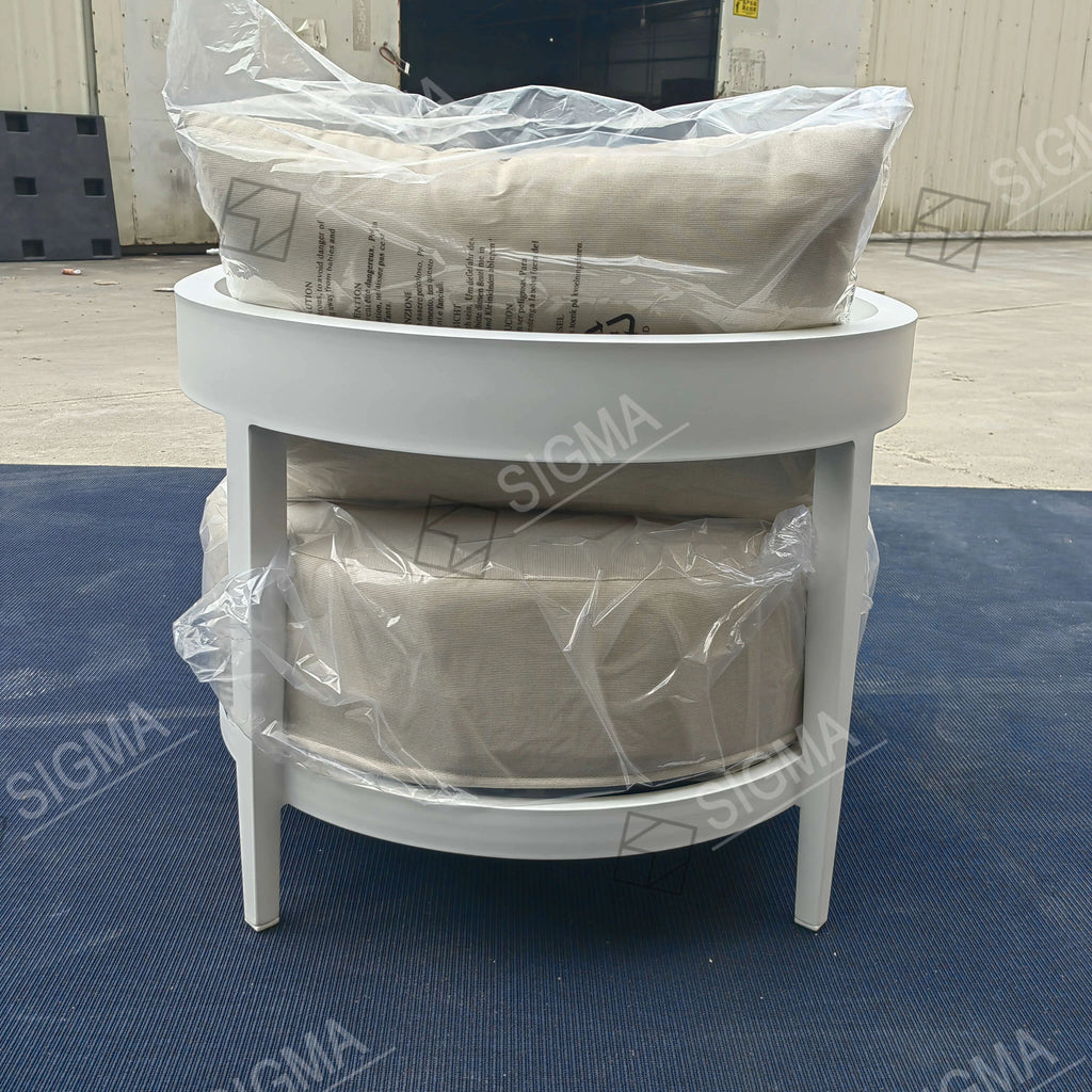 Contemporary Outdoor Aluminum Single Sofa Alfresco Outdoor Living Australia