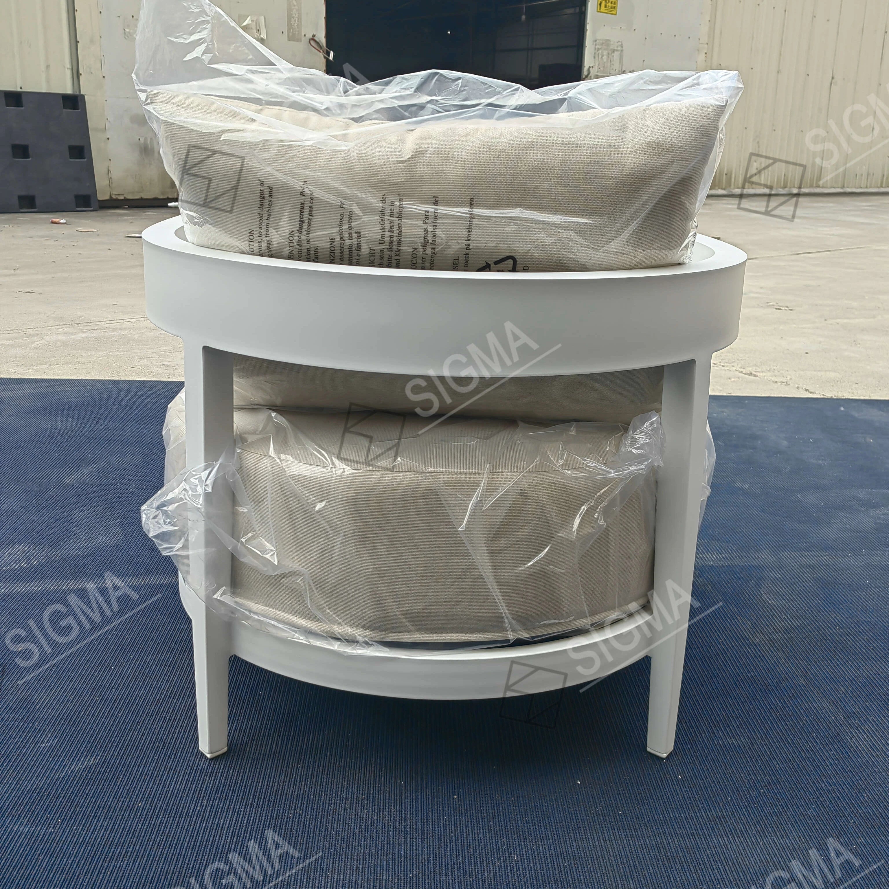Contemporary Outdoor Aluminum Single Sofa Alfresco Outdoor Living Australia