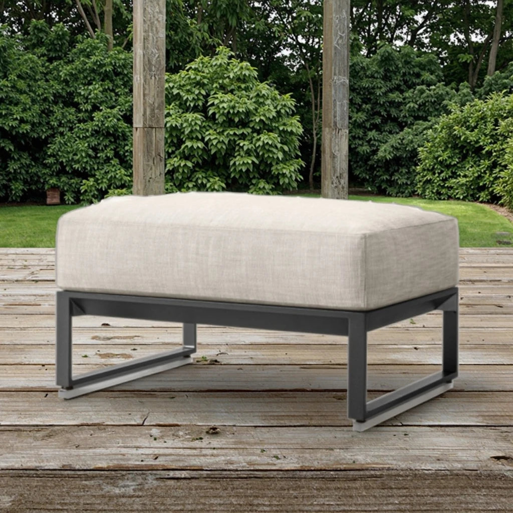 Handcrafted Footstool Ottoman Modern Square Alfresco Outdoor Living Australia