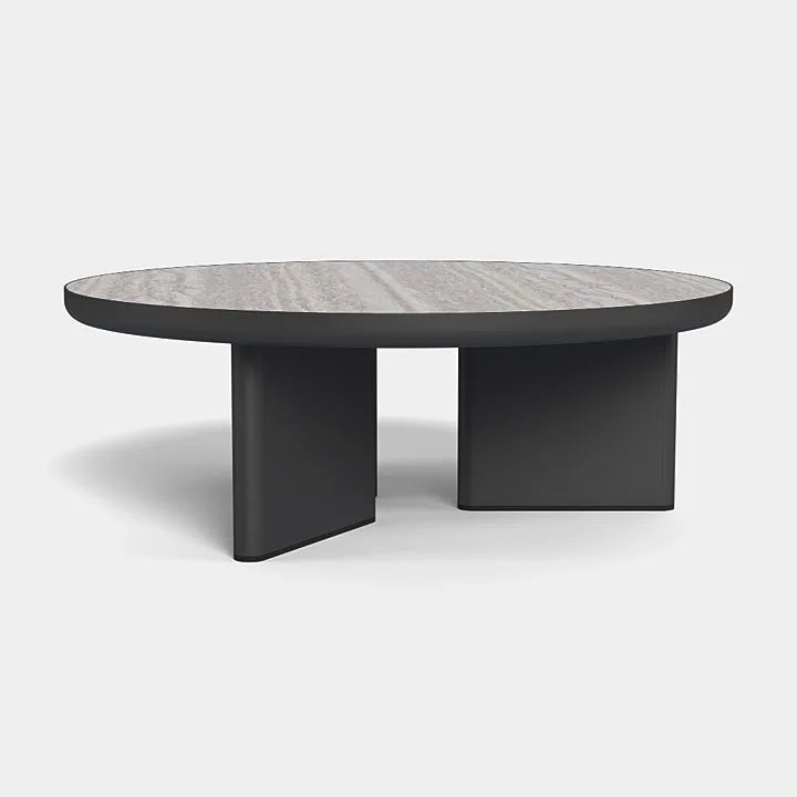 Round Coffee Table Contemporary Extruded Aluminum Furniture Alfresco Outdoor Living Australia