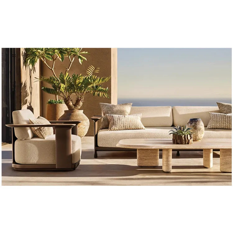 Designer Furniture Aluminium Sofa Set Contemporary Alfresco Outdoor Living Australia
