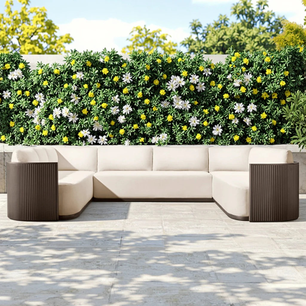 Custom Outdoor Furniture U-Shape Sofa Bold Curves Alfresco Outdoor Living Australia