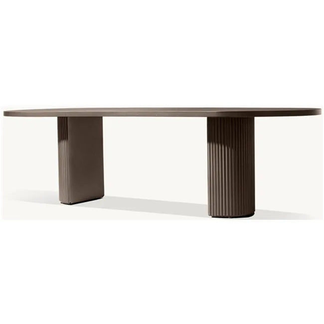Designer Outdoor Dining Set Bold Curves Aluminum Alfresco Outdoor Living Australia