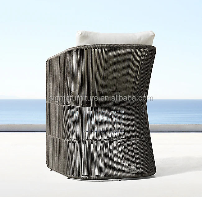 Teak Rope Armchair Designer Outdoor Furniture Alfresco Outdoor Living Australia