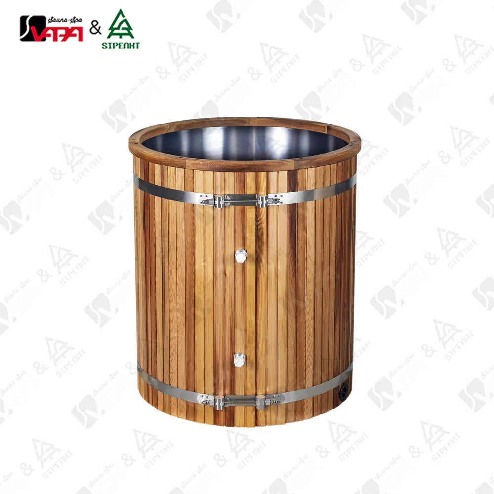Red Cedar Barrel Sauna Modern Alfresco Outdoor Living Australia