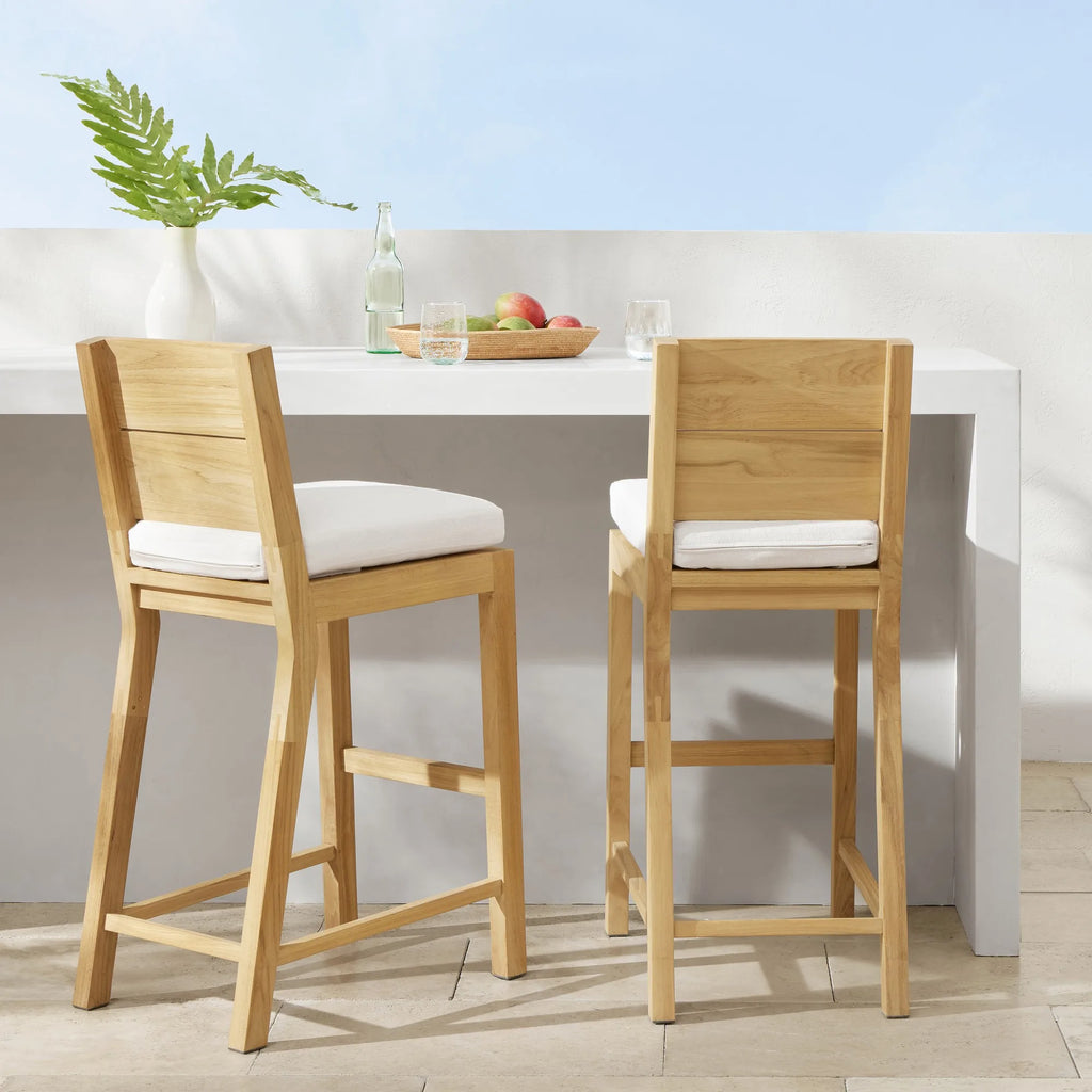 Teak Bar Stool Contemporary High Chair Alfresco Outdoor Living Australia