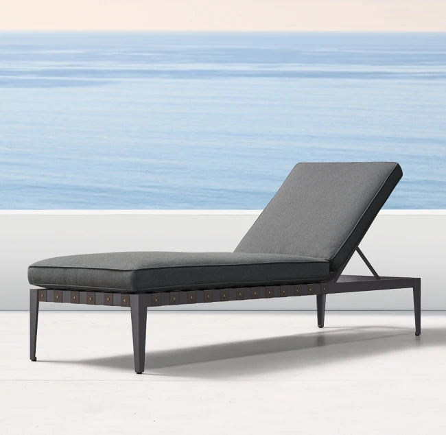 Custom Aluminum Sun Lounger Contemporary Minimalist Alfresco Outdoor Living Australia